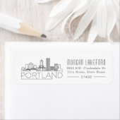 Portland gestileerde skyline | etiket (Insitu)
