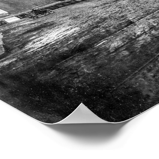 Portland Grand Trunk Depot BW Poster (Hoek)