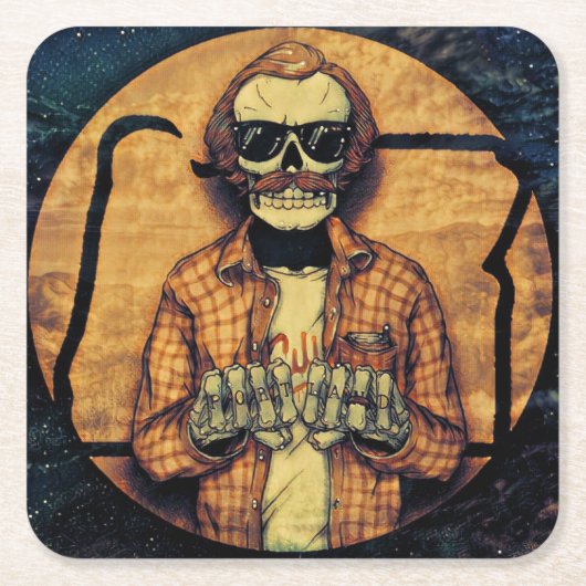 Portland Hands Tatts Kartonnen Onderzetters (Voorkant)