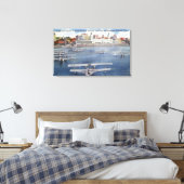 Portland Harbour-Uitzicht van de openbare markt Canvas Afdruk (Insitu (Slaapkamer))
