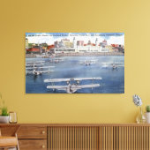 Portland Harbour-Uitzicht van de openbare markt Canvas Afdruk (Insitu (Woonkamer))