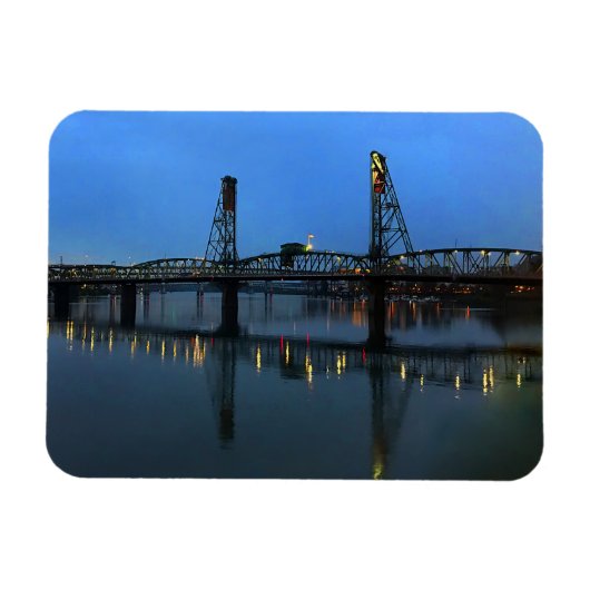 Portland Hawthorne Bridge #2 Magnet Magneet (Horizontaal)
