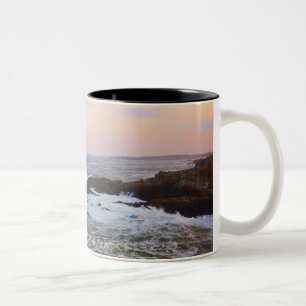 Portland Head en uitzicht op de Atlantische Oceaan Tweekleurige Koffiemok
