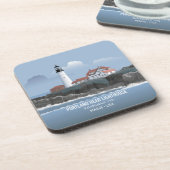 Portland Head Leuchttoren Bier Onderzetter (Linkerzijde)