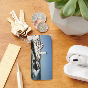 Portland Head Lichte winter in Maine Sleutelhanger