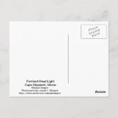 Portland Head Light Briefkaart (Achterkant)