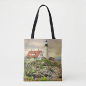 Portland Head Light Canvas tas met verschillende f (Voorkant)