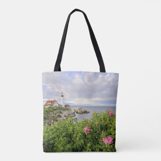 Portland Head Light Canvas tas met verschillende f (Achterkant)