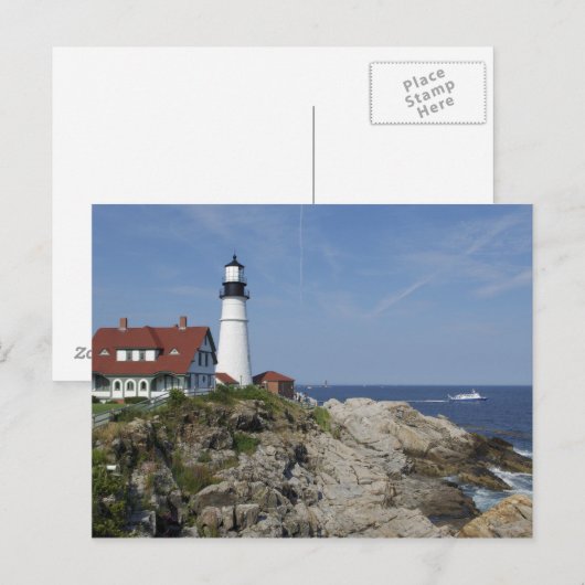 Portland Head Light, Cape Elizabeth,Maine Briefkaart (Voorkant / Achterkant)