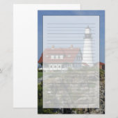 Portland Head Light, Cape Elizabeth, Maine Briefpapier (Voorkant / Achterkant)