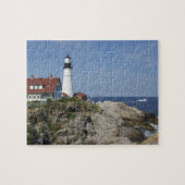 Portland Head Light, Cape Elizabeth, Maine Legpuzzel (Horizontaal)
