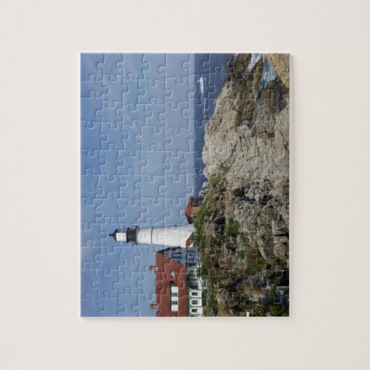 Portland Head Light, Cape Elizabeth, Maine Legpuzzel (Verticaal)