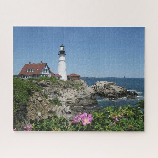 Portland Head Light, Cape Elizabeth, Maine Legpuzzel (Horizontaal)