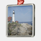 Portland Head Light, Cape Elizabeth, Maine Metalen Ornament (Links)