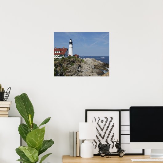 Portland Head Light, Cape Elizabeth,Maine Poster (Thuiskantoor)