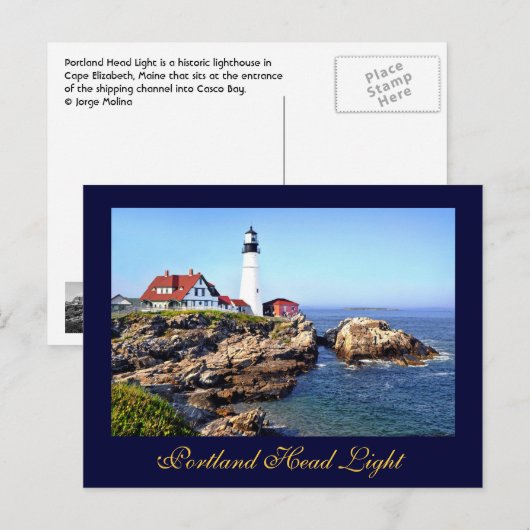Portland Head Light, Cape Elizabeth, Maine, VS Briefkaart (Voorkant / Achterkant)
