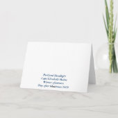 Portland Head Light Christmas Kaart (Achterkant)