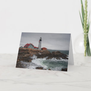 Portland Head Light Christmas Kaart