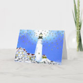 Portland Head Light Christmas Kaart # 9 (Voorkant)