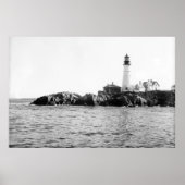 Portland Head Light circa 1890 Poster (Voorkant)