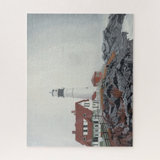 Portland Head Light in Fog 520pc Puzzel (Verticaal)