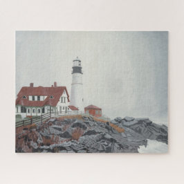 Portland Head Light in Fog 520pc Puzzel