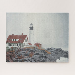 Portland Head Light in Fog 520pc Puzzel