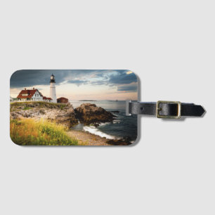 Portland Head Light Kaap Elizabeth ME Bagagelabel