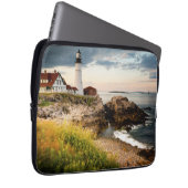Portland Head Light | Kaap Elizabeth ME Laptop Sleeve (Voorkant Rechts)