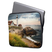 Portland Head Light | Kaap Elizabeth ME Laptop Sleeve (Voorkant Links)