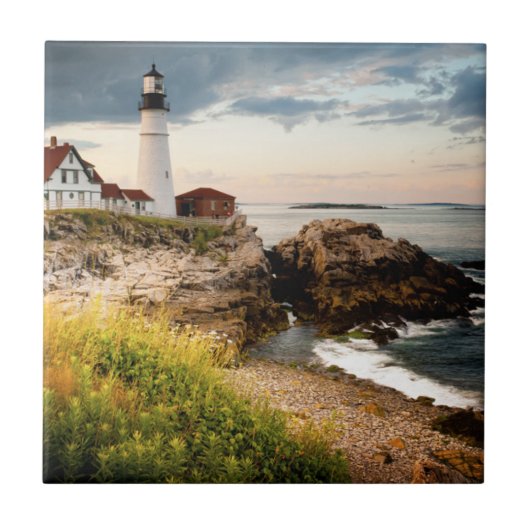 Portland Head Light | Kaap Elizabeth ME Tegeltje (Voorkant)