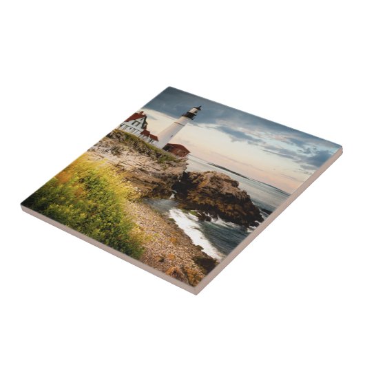 Portland Head Light | Kaap Elizabeth ME Tegeltje (Zijkant)