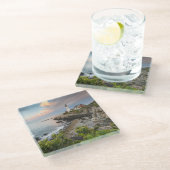 Portland Head Light | Kaapse Elizabeth, ME Glazen Onderzetter (Schuin)