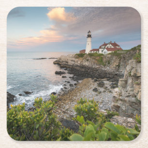 Portland Head Light   Kaapse Elizabeth, ME Kartonnen Onderzetters