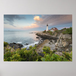 Portland Head Light   Kaapse Elizabeth, ME Poster