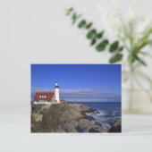 Portland Head Light Lighthouse Maine Briefkaart (Staand voorkant)