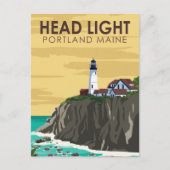 Portland Head Light Maine  Art Briefkaart (Voorkant)