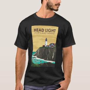 Portland Head Light Maine Art T-shirt