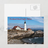 Portland Head Light, Maine Briefkaart (Voorkant / Achterkant)