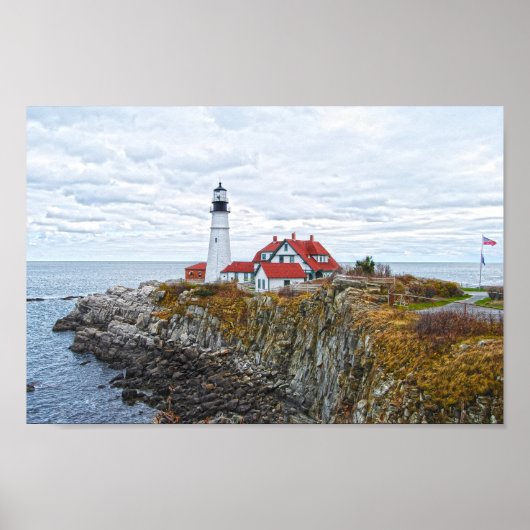 Portland Head Light, Maine Poster (Voorkant)