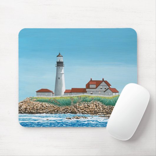 Portland Head Light Muismat (Met muis)