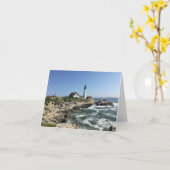 portland head light notecard kaart (Gele Bloem)
