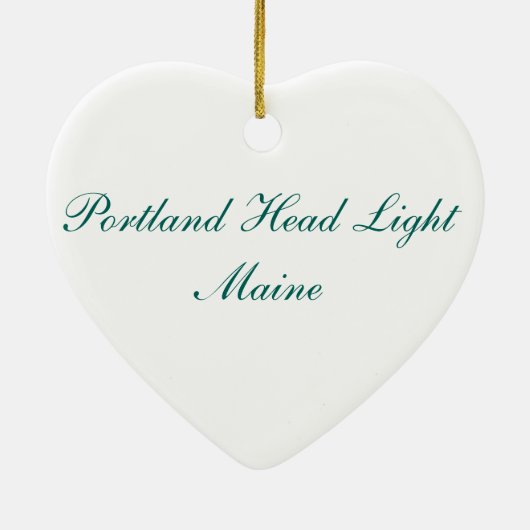 Portland Head Light Ornament (Achterkant)