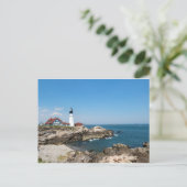 Portland Head Light ovelooking Casco Bay Briefkaart (Staand voorkant)