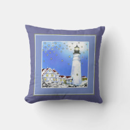 Portland Head Light Pillow, Bonhovey Kussen