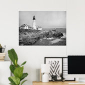 Portland Head Light Poster (Thuiskantoor)