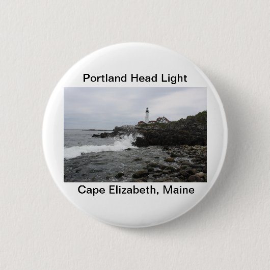 Portland Head Light Ronde Button 5,7 Cm (Voorkant)