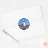 Portland Head Light Ronde Sticker (Envelop)