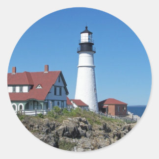 Portland Head Light Ronde Sticker