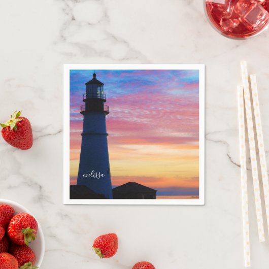 Portland Head Light Sunrise Maine Lighthouse Servet (Insitu)